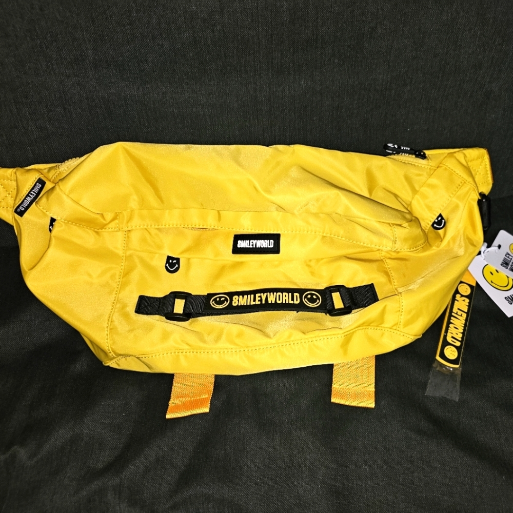 Large yellow sling bag